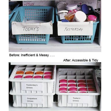 Urine Sample Tray with Labels Tray Subdivider