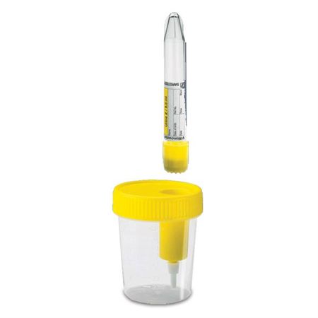 V-Monovette Urine 4mL with Boric Acid - 13 x 75mm - Round Base