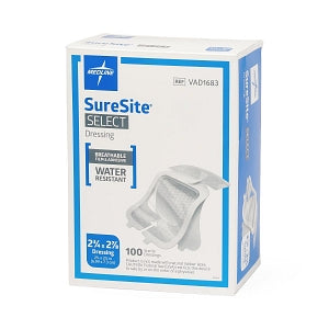 Medline Co-Label Suresite Select Dressings - Suresite Select Dressing, 2-3/4" x 2-7/8" - VAD1683