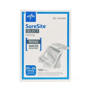 Medline Co-Label Suresite Select Dressings - Suresite Select Dressing, 2-3/4" x 2-7/8" - VAD1683