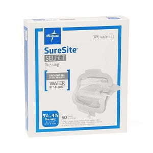 Medline Co-Label Suresite Select Dressings - Suresite Select Dressing, 3-1/2" x 4-1/2" - VAD1685