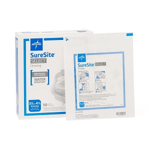 Medline Co-Label Suresite Select Dressings - Suresite Select Dressing, 3-1/2" x 4-1/2" - VAD1685