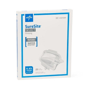 Medline Co-Label Suresite Select Dressings - Suresite Select Dressing, 4" x 6-1/8" - VAD1689