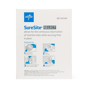 Medline Co-Label Suresite Select Dressings - Suresite Select Dressing, 4" x 6-1/8" - VAD1689