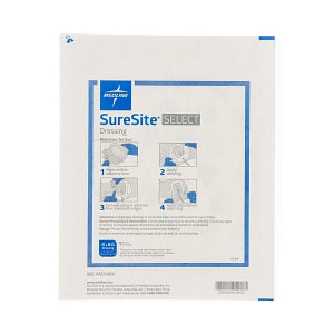 Medline Co-Label Suresite Select Dressings - Suresite Select Dressing, 4" x 6-1/8" - VAD1689