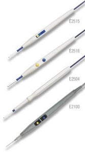 Medtronic Valleylab Electrosurgical Pencils - Valleylab Button Switch Pencil with Coated Blade Electrode, Holster and 10' Cord - E2450H