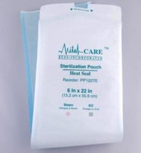 Vital Care Ind Heat Seal Sterilization Pouches - Heat Seal Sterilization Pouch, 6" x 22" - PP10270Z