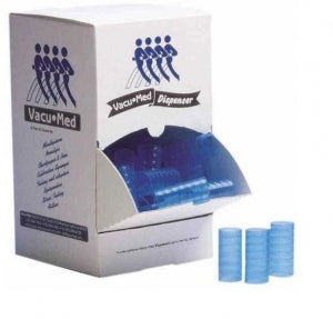 VacuMed Mouthpieces - Disposable Plastic Mouthtubes, 28 mm ID, 31.4 mm OD, Blue - 1018-28