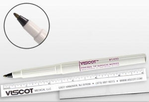 Viscot (STERILE) VALUE Surgical Skin Marker with Fine/Regular Tip & Ruler -  petsurgical