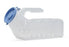 Medical Action Male Urinals - Blue Translucent Male Urinal with Cover - 00095