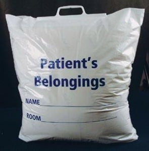 Inteplast Group Drawstring Patient Belongings Bags - Patient Belonging Bag, Green - 50-53