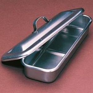 Inteplast Group Stainless Steel Instrument Trays - Instrument Tray with Lid, Stainless Steel, 8-1/2" x 4" x 2-1/8" - 82830