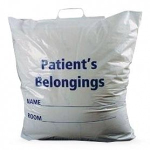 Inteplast Group Drawstring Patient Belongings Bags - Patient Belonging Bag with Drawstring - DSPB20C