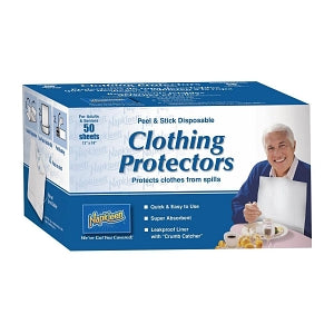 Napkleen Napkleen Disposable Clothing Protectors - Napkleen White Bibs, 13" x 18" - VM-P1318-5