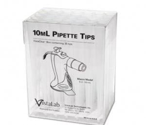 VistaLab VistaClear Boxed Filtered Tips - TIP, FILT, STRL, PYRGNFREE, R / DNASE, 10ML - 4058-6133