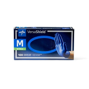 Medline VersaShield Powder-Free Nitrile Exam Gloves - VersaShield Fully Textured Powder-Free Nitrile Exam Gloves, Size M - VS311M