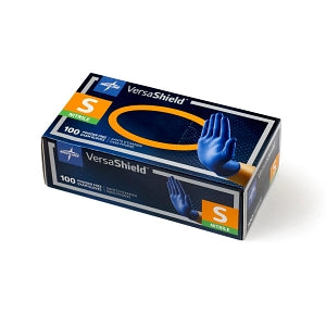 Medline VersaShield Powder-Free Nitrile Exam Gloves - VersaShield Fully Textured Powder-Free Nitrile Exam Gloves, Size S - VS311S