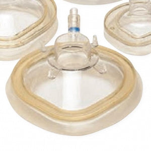 Vyaire Anesthesia Face Masks - Anesthesia Face Mask, Rigid Dome, Tail Valve, Toddler / Size 3 - 5230