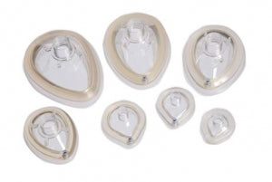 Vyaire Anesthesia Face Masks - Anesthesia Face Mask, Rigid Dome, Tail Valve, Toddler / Size 3 - 5231