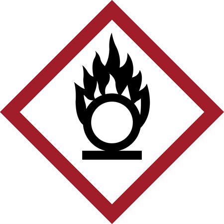 GHS Oxidizing Labels 0.625" - Paper