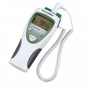 Welch Allyn 690/692 SureTemp Plus Rectal Thermometers and Accessories - SureTemp Plus 690 Handheld Electronic Thermometer with Interchangeable Rectal Probe Well, 4' Cord - 01690-201