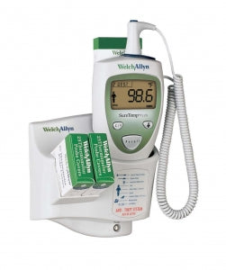 Welch Allyn SureTemp Plus 690 Electronic Thermometers - SureTemp Plus 690 Electronic Thermometer with Oral Probe and Well, Mobile Stand and Spare Probe and Well Holder - 01690-700