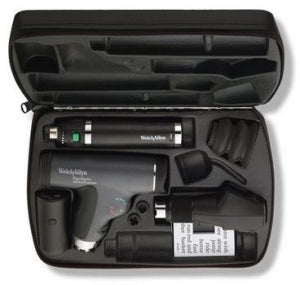 Welch Allyn 3.5 V Halogen HPX Ophthalmic Sets - 3.5 V Halogen HPX Diagnostic Set, Panoptic Ophthalmoscope, Elite Streak Retinoscope, USB Lithium Ion Power Handle, Hard Case - 18320-PSM