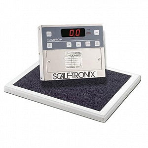 Welch Allyn Stand-on Scales - Scale-Tronix Physician's Stand-On Scale with Standard Weight (lb / kg) and Battery Power - 5102