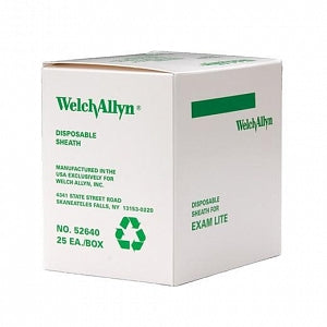 Welch Allyn Green Series Exam Lights and Sheaths - Disposable Sheaths for Green Series Exam Light III and IV, 52", No Returns - 52640