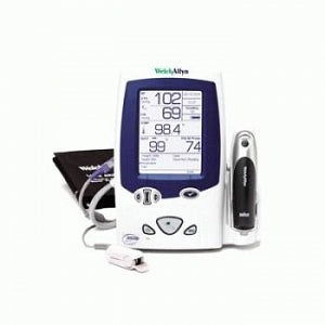 Welch Allyn Connex Integrated Vital Signs Wall Systems and Accessories - Connex Blood Pressure Integrated Wall System with Nellcor SpO2, SureTemp Plus Thermometry, Braun ThermoScan PRO 6000 Thermometry, Coaxial Ophthalmoscope - 84NTVEC-B