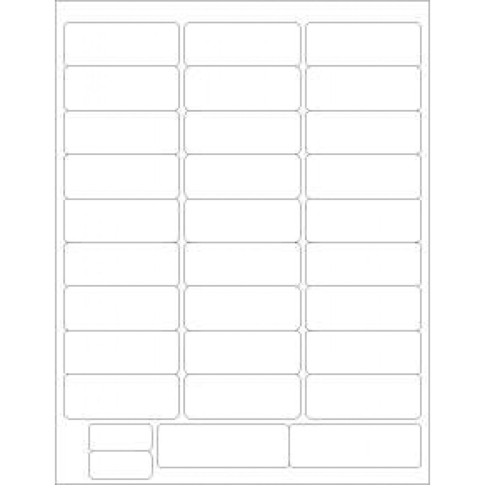 Chart Labels Wristband Laser Portrait Premium, Multiple Size Labels X Adult And Infant White - 31 Lbls Per Sheet, 4 Pks Of 250 Labels Per Case