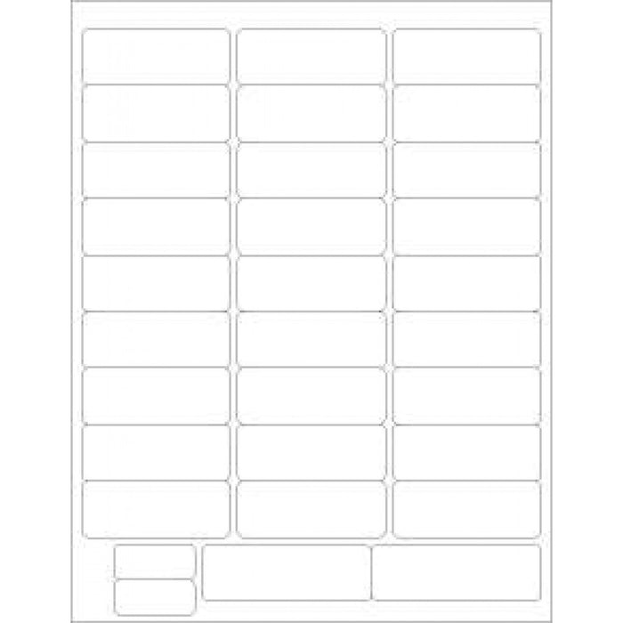 Chart Labels Wristband Laser Portrait Premium, Multiple Size Labels X Adult And Infant White - 31 Lbls Per Sheet, 4 Pks Of 250 Labels Per Case