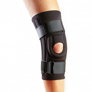 Hely & Weber Hinged Patella Stabilizer Open POP - Neoprene Patella Stabilizer with Open Patella, Size M - 3641-BLK-M