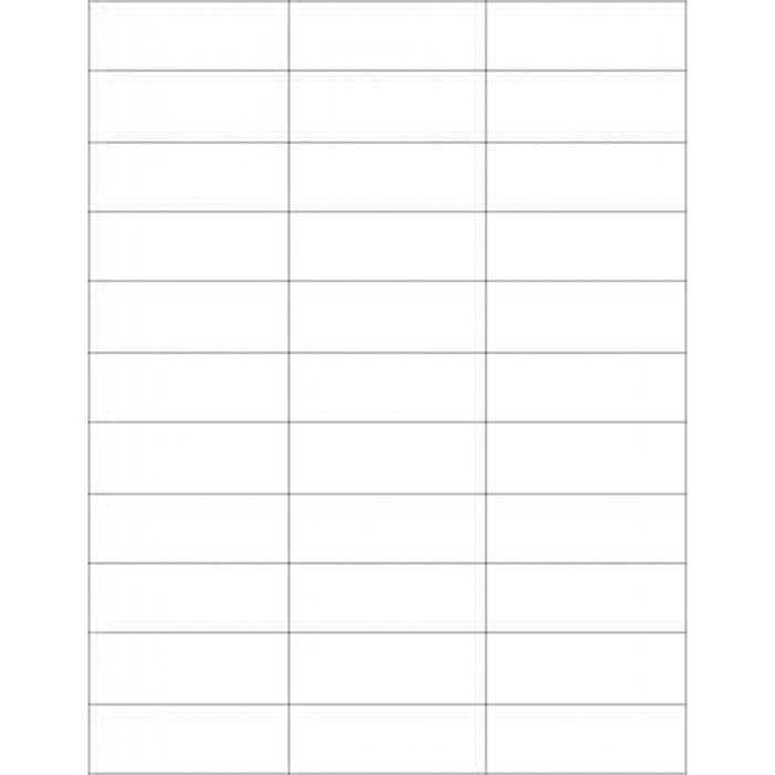 Chart Labels Laser Portrait 2.84375X1 White - 33 Lbls Per Sheet, 4 Pks Of 250 Sheets Per Case