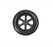 Medline Medline Wheelchair Rear Wheels - 12" Rear Wheel and Bearing for Deluxe Transport Chair - WCA806935DT