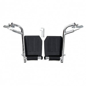 Medline Medline Wheelchair Footrests - Black Swing-Away Footrest for Excel 2000 Wheelchair - WCA806965HCMP