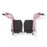 Medline Medline Wheelchair Footrests - Pink Swing-Away Footrest for Transport Chairs - WCA806965P