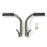 Medline Medline Wheelchair Handles - Silver Upper Handle for Ultralight Bariatric Transport Chair - WCA808UHSR