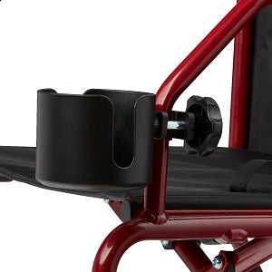 Medline Cup Holder for Wheelchairs - Cup Holder for Freedom Plus Lightweight Bariatric Transport Chair - WCACUP