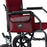 Medline Side Bags for Transport Chairs - Side Bag for Transport Chair, Burgundy - WCATR012R