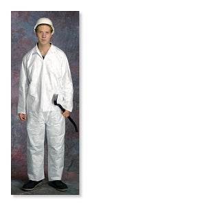 West Chester Holdings PosiBA Microporous White Shirts - SHIRT, LONG SLEEVE, SNAP FRONT, WHITE, L - 3617/L