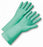 West Chester Protective Gear Unlined Green Nitrile Gloves - Unlined Nitrile Gloves, Green, 11 Mil, 13", Size 7 - 52N100/7