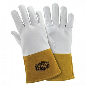 West Chester Premium Top Grain Kidskin TIG Welding Gloves - Ironcat Premium Top Grain Kidskin Welder Gloves for TIG Welding , Kevlar Thread, 4" Cuff, Size M - 6141/M