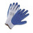 West Chester Protective Gear Crinkle Latex Palm Dip Gloves - Gray Knit Glove, Blue Latex Palm, Economy, Size M - 700SLCE/M