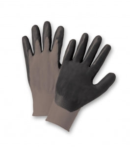 West Chester Protective Foam Nitrile Palm Coated Nylon Gloves - GLOVE, BLACK FOAM NITRILE PALM COATED - 713SNF/L