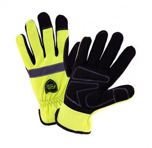 West Chester Posi-Therm Hi-Vis Pro Series Gloves - Winter Gloves, Waterproof, High Visibility, Size L - 96551/L