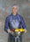 West Chester Protective Gear 8 mil Sewn Edge Aprons - Vinyl Apron, Sewn Edge, Blue, 8 mL Thick, 35" x 45" - UPB-45