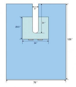 Welmed Inc EENT Split Drapes - Century EENT Split Drape, 76" x 124", Sterile - 1222-6115