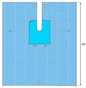 Welmed Inc Ortho U Drapes - Surgical Ortho U Drape, Sterile, 88" x 110" - 1222-8710
