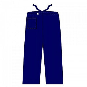 Welmed Inc Disposable Scrub Pants - Disposable Two-Pocket Scrub Pants, Navy Blue, Size M - 1230-710M